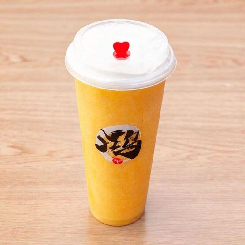 Fresh Mango Green Tea Slush with Cheese Foam - L